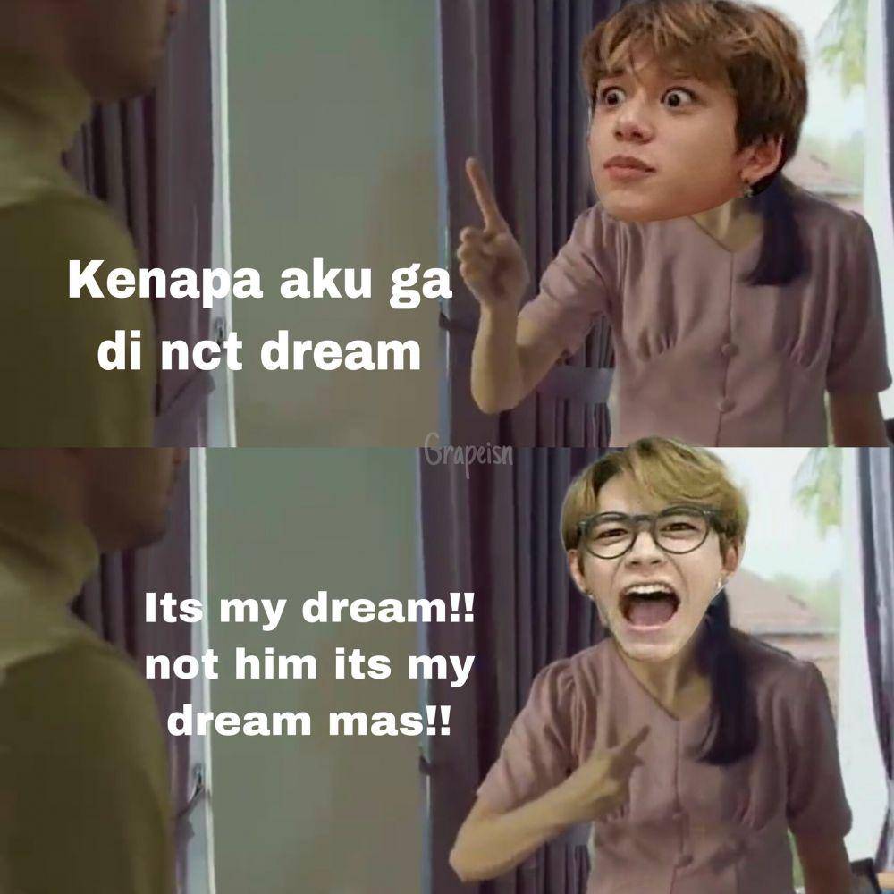 Meme Layangan Putus Edisi KPop (twitter.com/grapeisn)