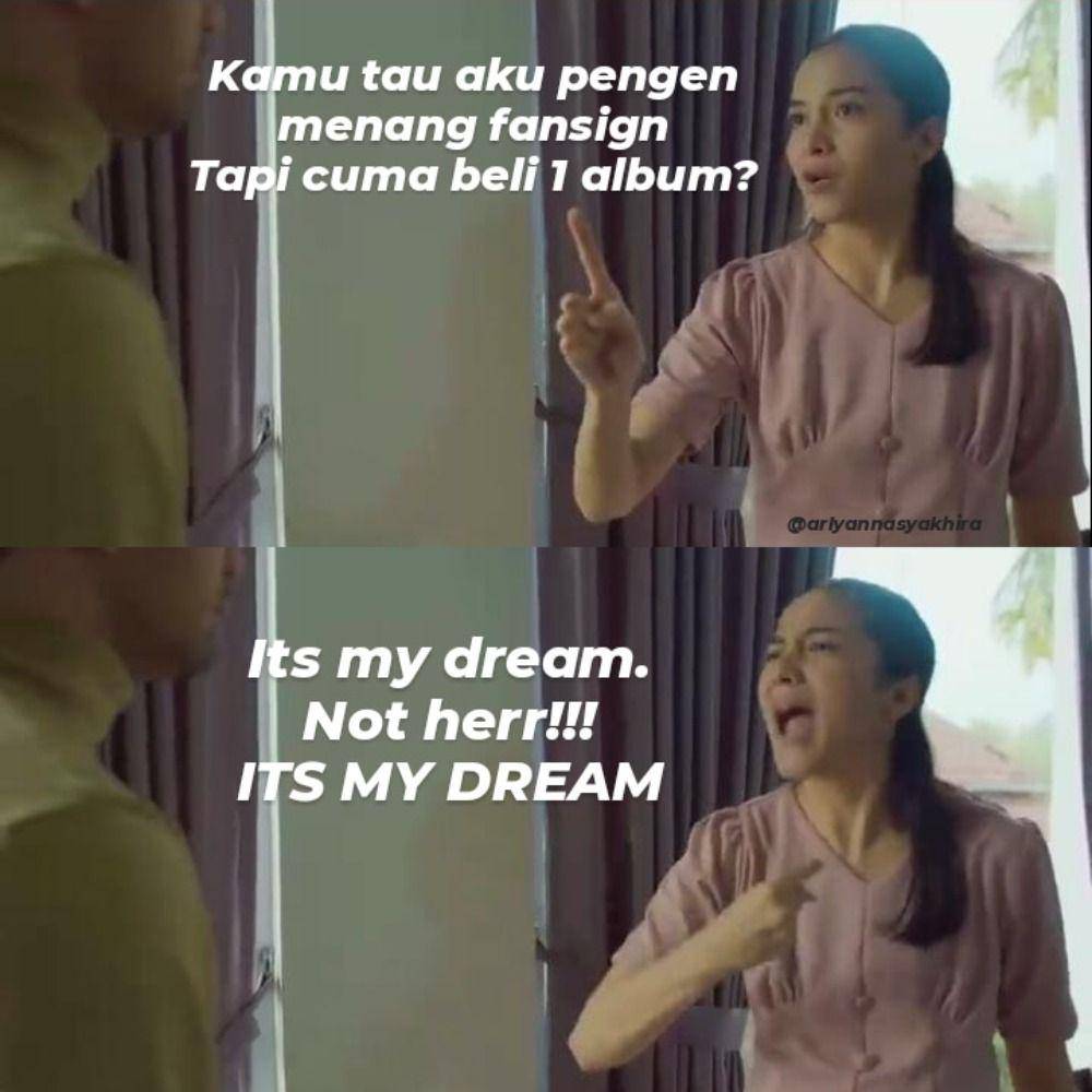 Meme Layangan Putus Edisi KPop (twitter.com/ArlyanaSyakhira)