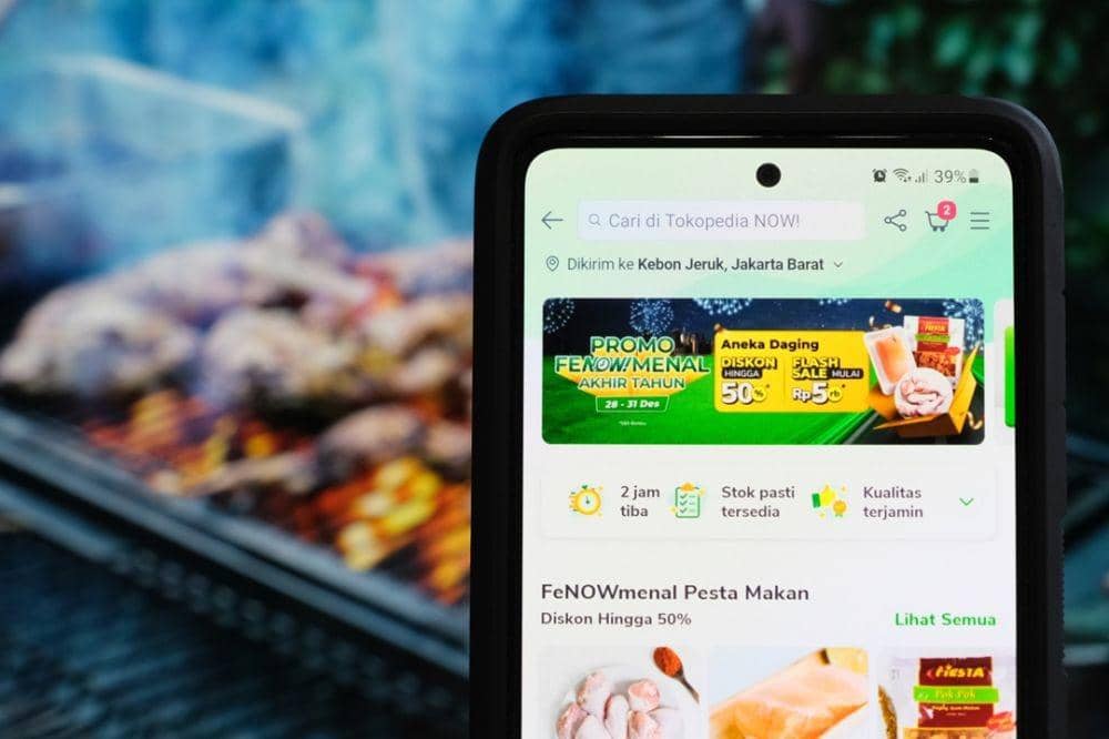Fitur Tokopedia NOW!. (Dok. Tokopedia)