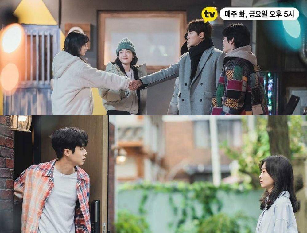 (atas) Ji Chang Wook dan Kim Ji Won dalam Lovestruck in the City (instagram.com/kakaotv.official) | (bawah) Choi Woo Shik dan Kim Da Mi dalam Our Beloved Summer (instagram.com/sbsdrama.official)