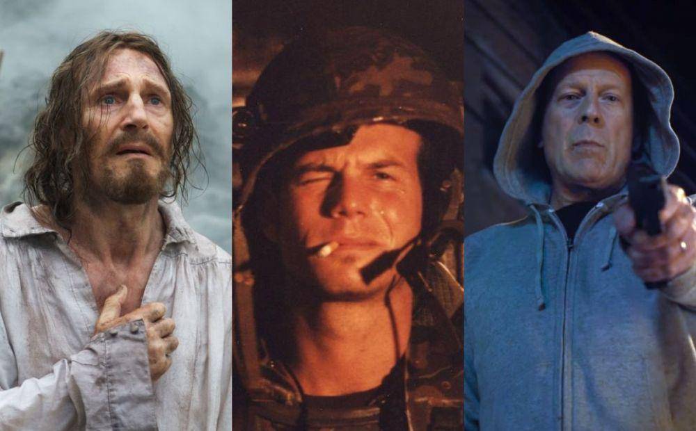 kolase aktor Hollywood yang langganan dapat peran tewas (dok. Paramount Pictures/Silence | dok. 20th Century Fox/Aliens | dok. Cave 76 Productions/ Death Wish)
