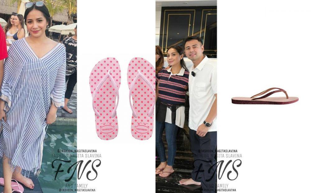 10 Harga Sandal Jepit yang Dipakai Nagita Slavina, Bukan Sandal Biasa