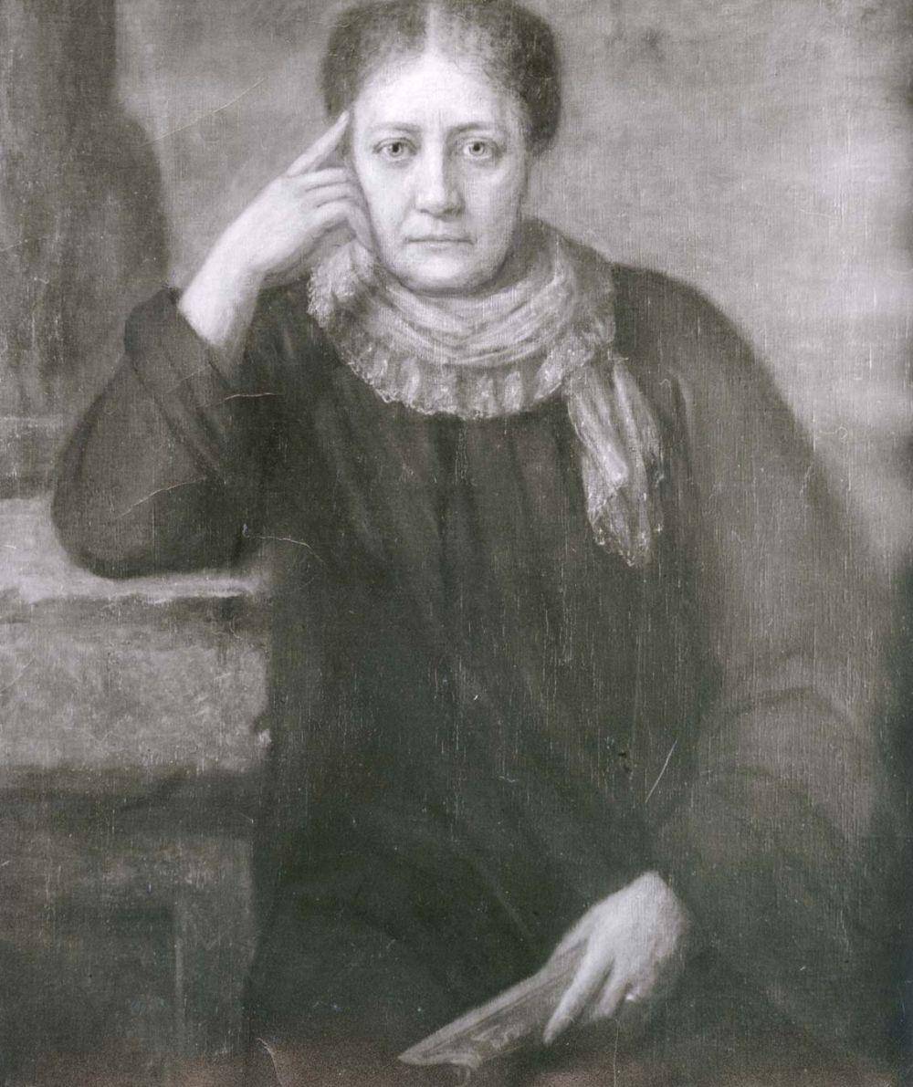 Helena Blavatsky dalam lukisan cat minyak karya Hermann Schmiechen, 1884 (britannica.com/Encyclopædia Britannica, Inc.)