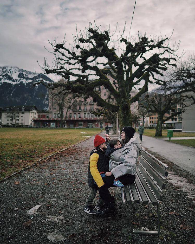Sabai Dieter, istri Ringgo Agus Rahman, ketika berlibur di Swiss (Instagram.com/ringgoagus)