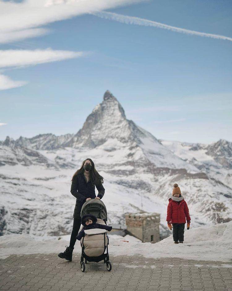 Sabat Dieter, istri Ringgo Agus Rahman, ketika liburan di Swiss (Instagram.com/ringgoagus)