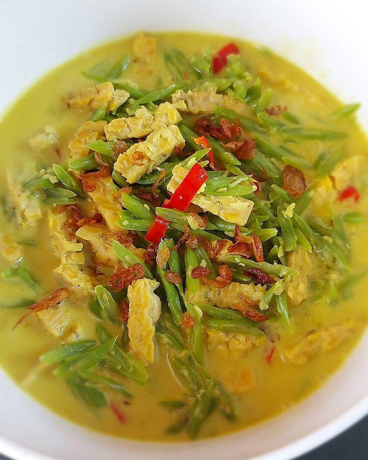 Resep Sayur Buncis Tahu Kuah Santan Kuning