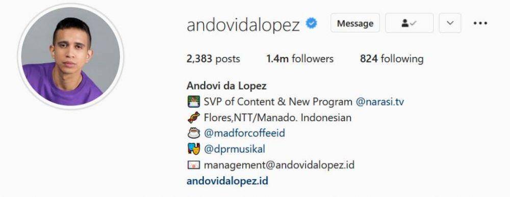 Andovi da Lopez (Instagram.com/andovidalopez/)