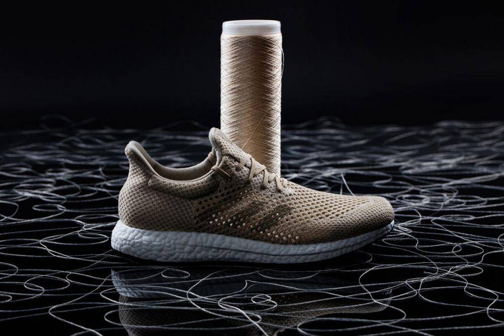sepatu Adidas berbahan serat jaring laba-laba Biosteel (biosteel-fiber.com)