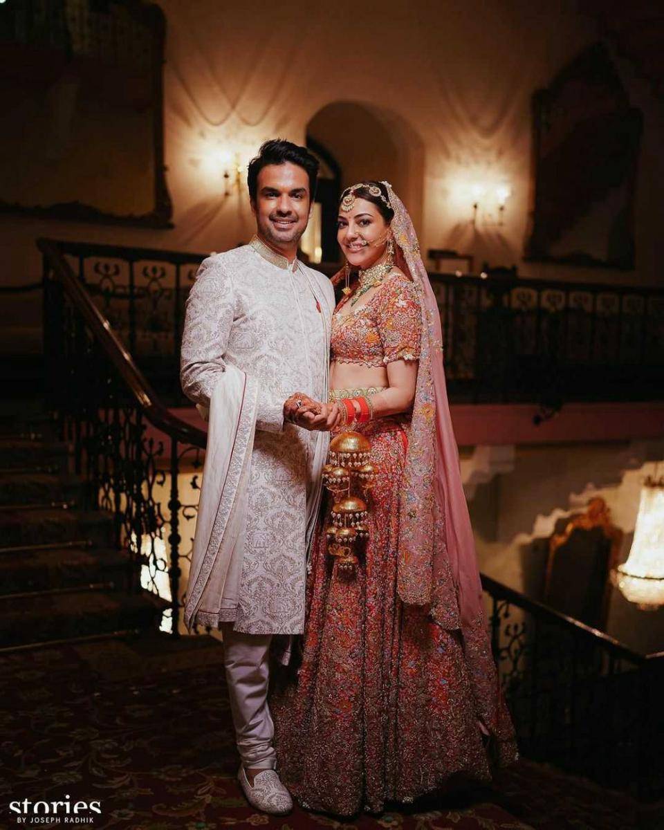 Kajal Aggarwal dan suami (instagram.com/kitchlug)