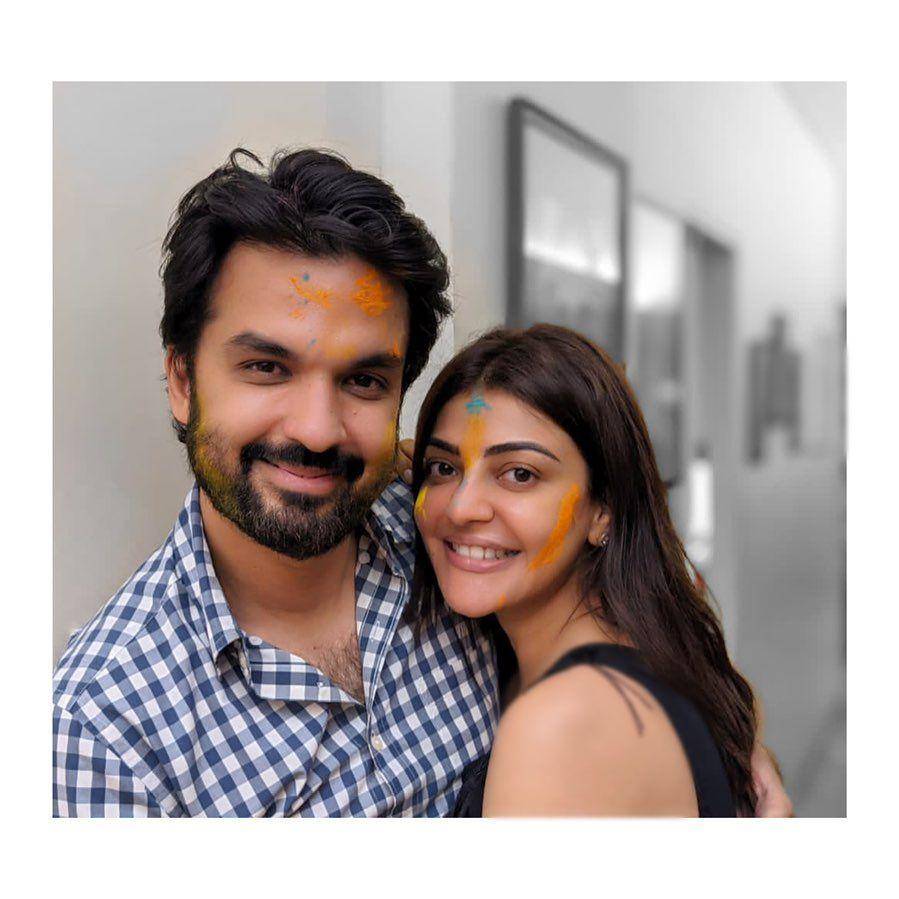 Kajal Aggarwal dan suami (instagram.com/kajalaggarwalofficial)