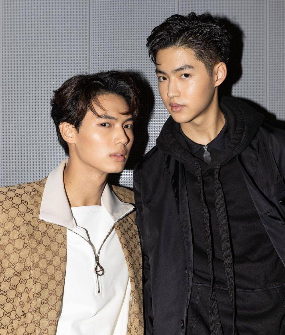 Win Metawin dan Mick Metas di acara GMMTV 2022: Borderless. (instagram.com/eedzilar)