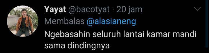 hal random di kamar mandi (twitter.com/bacotyat)