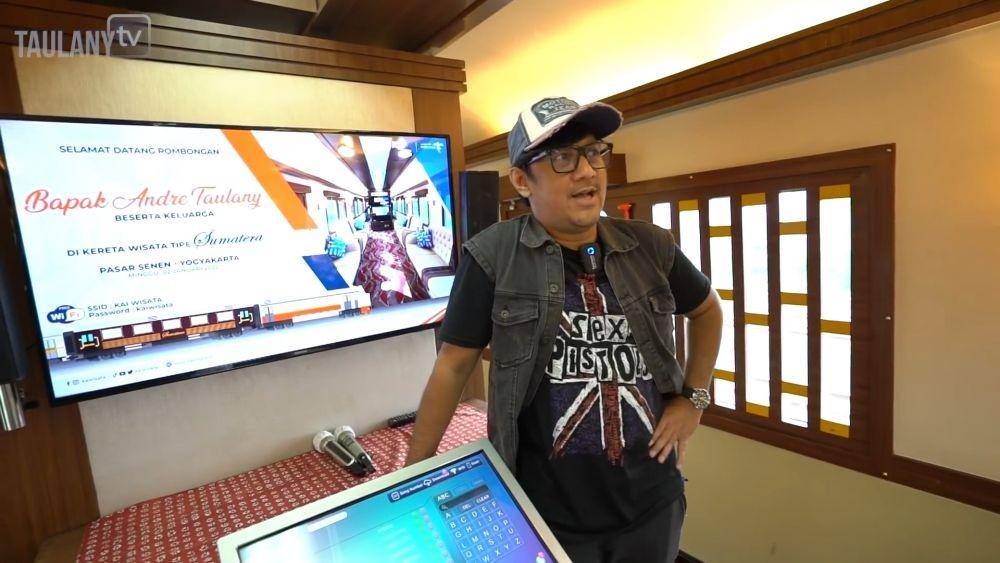 potret mewah kereta api Andre Taulany (youtube/taulany tv)
