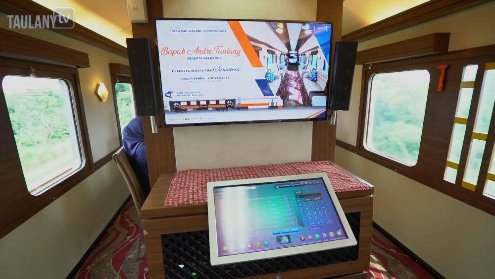 potret mewah kereta api Andre Taulany (youtube/taulany tv)