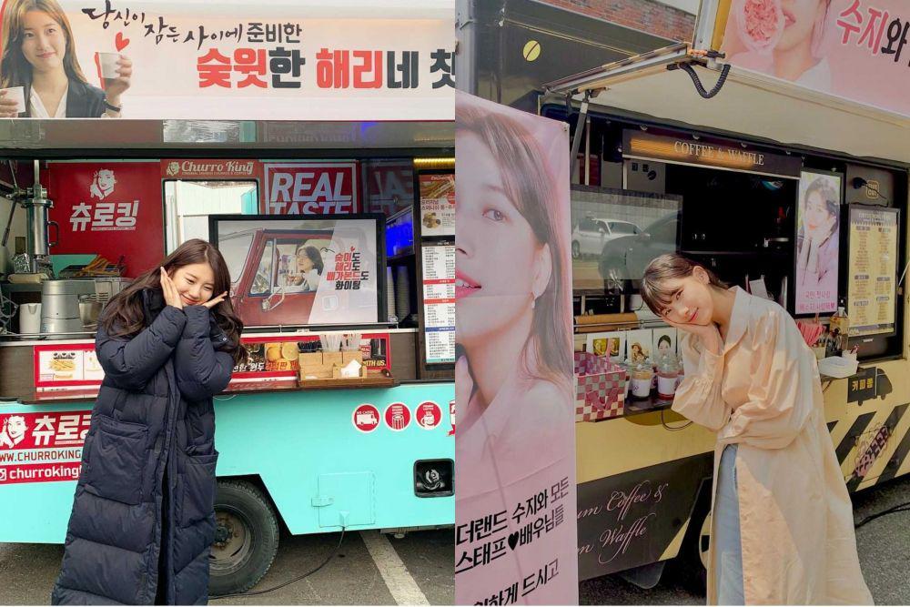 Bentuk Support, 10 Momen Bae Suzy Dikirimi Food Truck saat Syuting