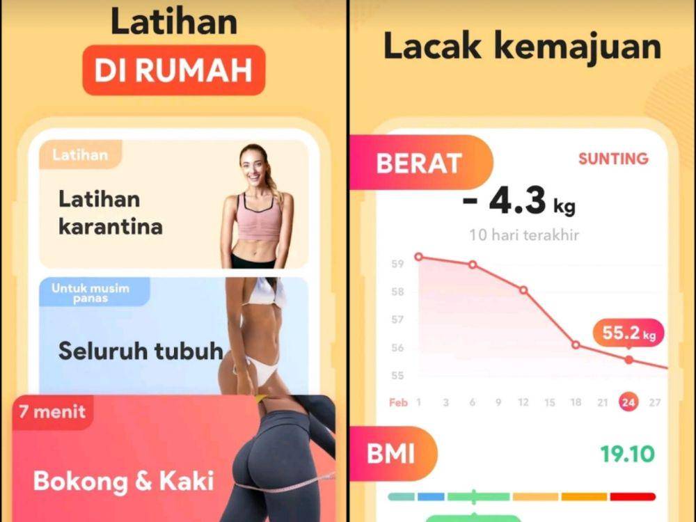 Potret aplikasi Kebugaran Wanita App-Latihan (Dok. Leap Fitness Group/Kebugaran Wanita App-Latihan)