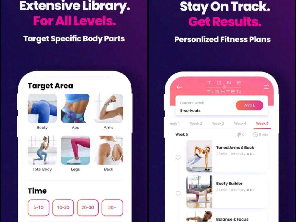 Potret aplikasi FitOn Workout dan Fitness Plans (Dok. FitOn/FitOn Workout dan Fitness Plans)