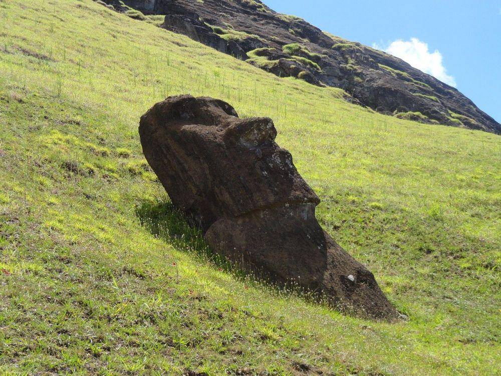 Patung Moai (pixabay.com/Hugo-Leroy)