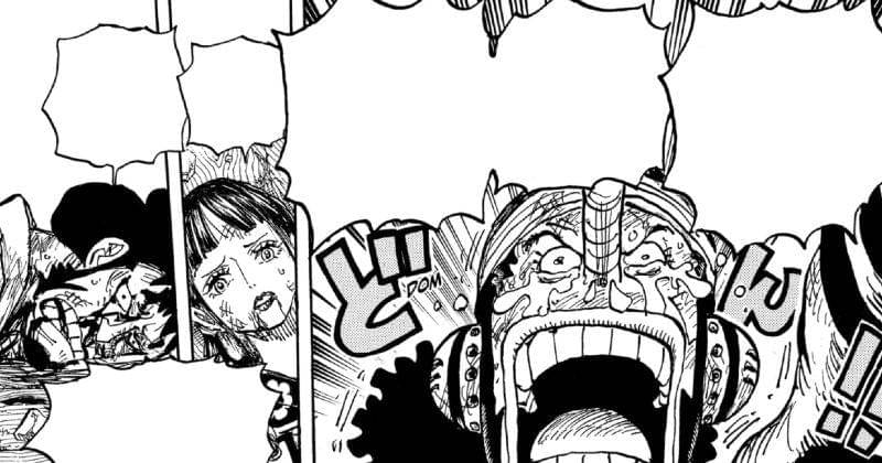 Usopp selamatkan Kiku dan Kin'emon. (mangaplus.shueisha.co.jp/One Piece)