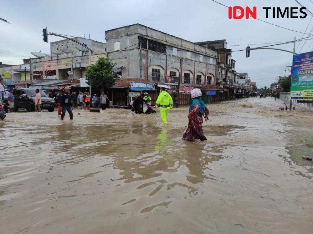 Banjir di Aceh Utara Rendam 14 Kecamatan, Satu Warga Meninggal