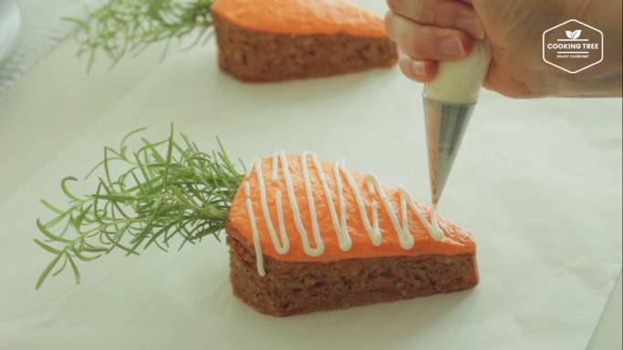 ilustrasi carrot cake (dok. youtube.com/Cooking tree 쿠킹트리)