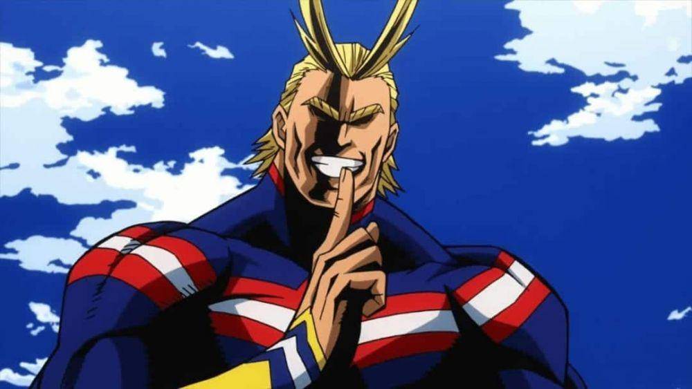 All Might dari anime My Hero Academia (anievoid.com)