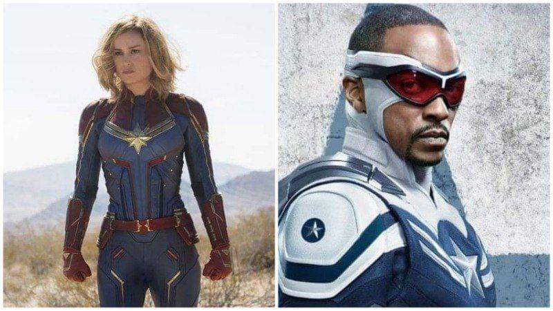 Captain Marvel dan Captain America Sam Wilson. (Dok. Marvel Studios)