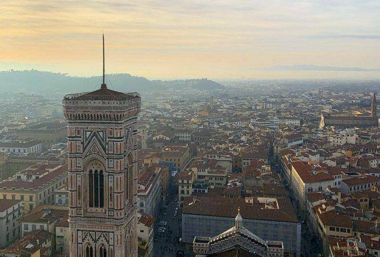 potert Firenze dari ketinggian (instagram.com/giulianalanzetta_)