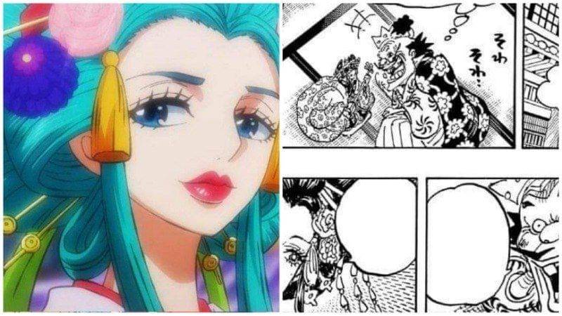 Kozuki Hiyori dan kejadian di bab 1036. (Dok. Toei Animation dan Dok. Shueisha)