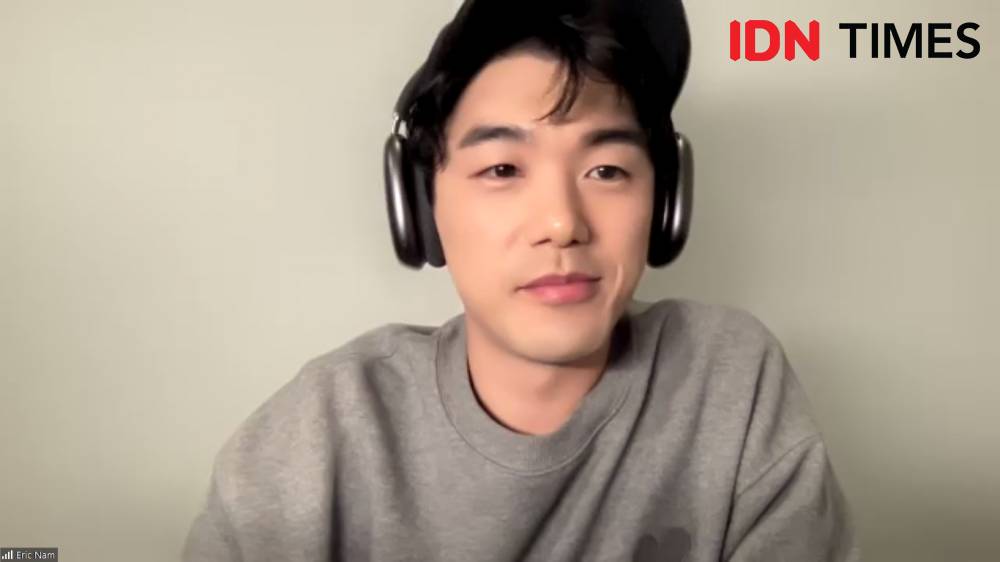 Tangkapan layar saat konferensi pers virtual Eric Nam (dok. IDN Times)