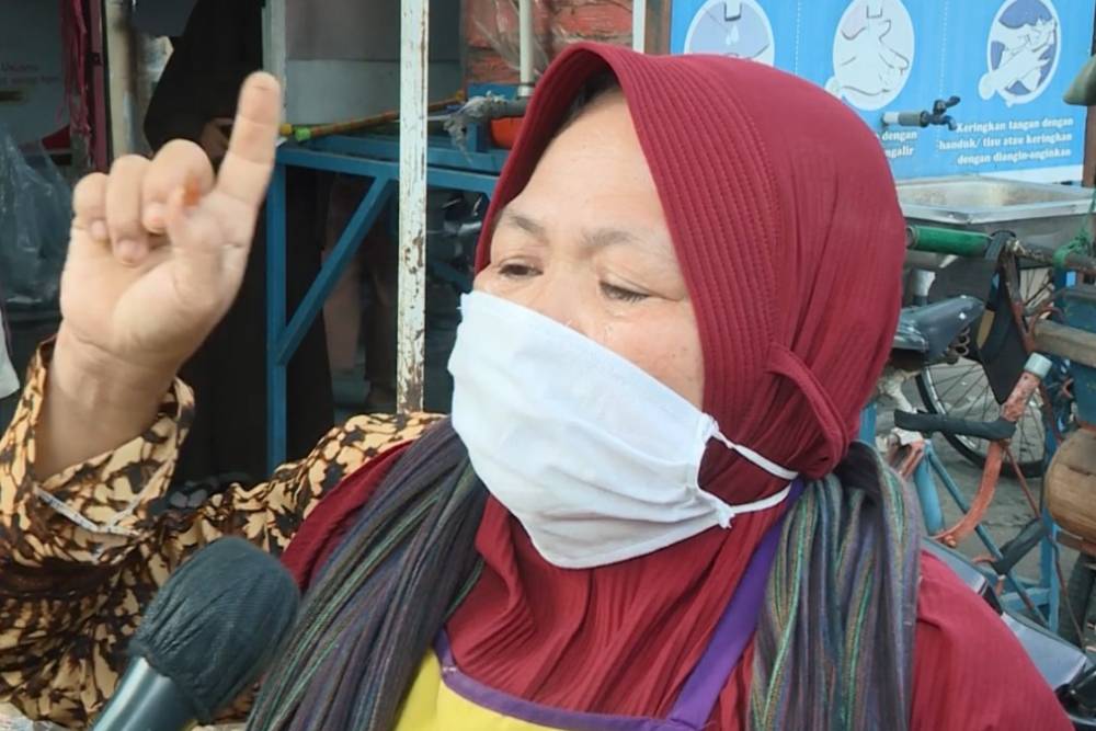 Presiden Jokowi bertemu pedagang di Pasar Gemolong dan Purwodadi (youtube.com/Sekretariat Presiden)
