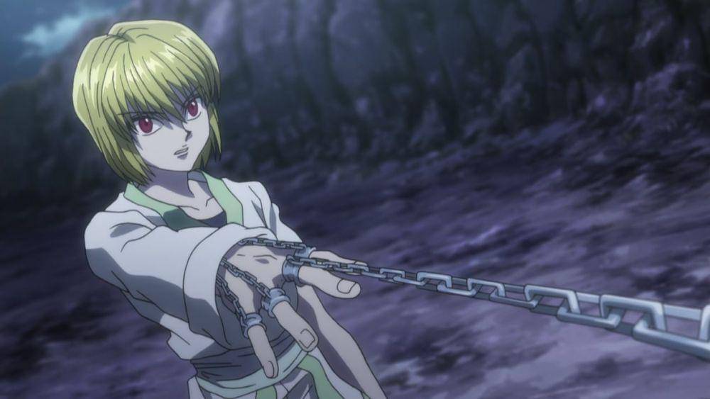 Kurapika menggunakan Chain Jail. (dok. Studio Madhouse/Hunter x Hunter)