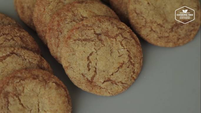 ilustrasi chewy ginger cookies (dok. youtube.com/Cooking tree 쿠킹트리)