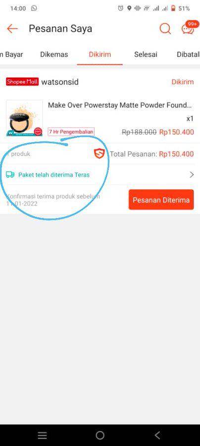track order barang kocak (twitter.com/satuempat98)