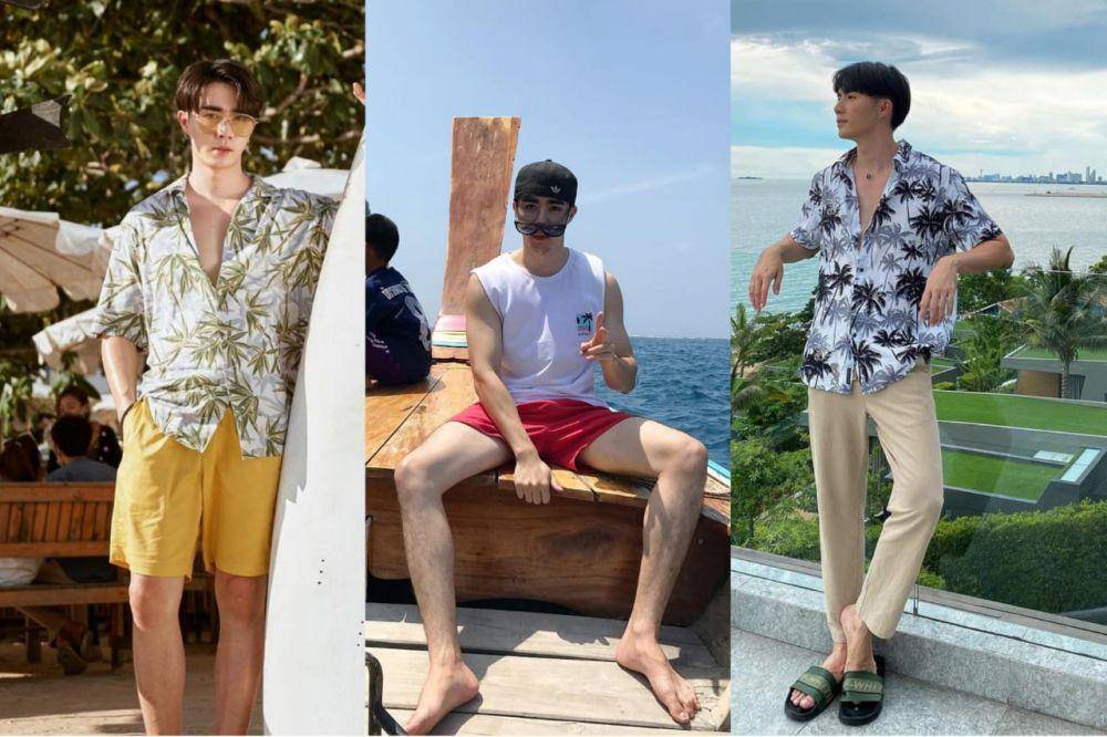 outfit pantai ala Zee Pruk (instagram.com/zeepruk)