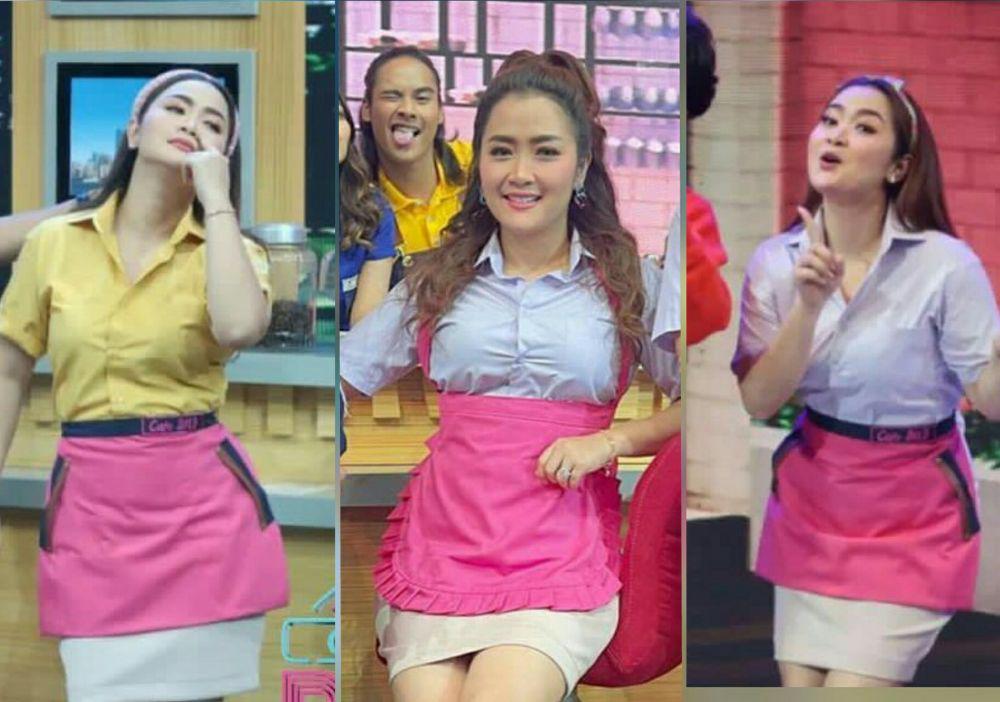 9 Potret Vega Darwanti Pakai Baju Pelayan Kafe, Makin Awet Muda!