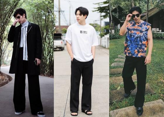 9 Ide Padu Padan Wide Leg Pants ala Max Nattapol, Kasual nan Modis!