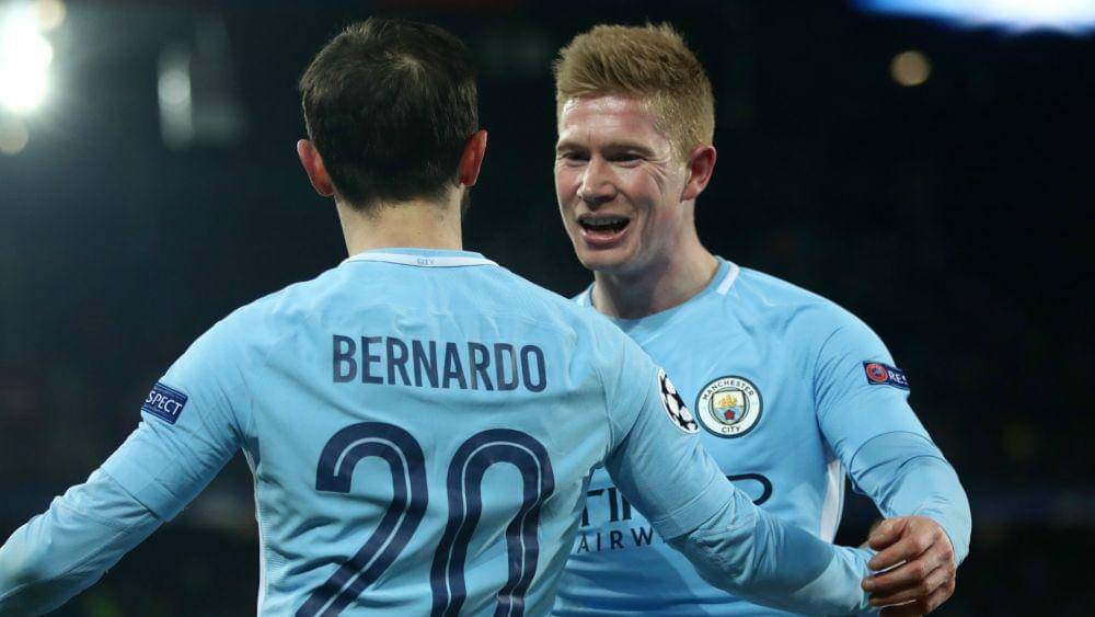 Bernardo Silva dan Kevin De Bruyne bersama Manchester City (breakingthelines.com)