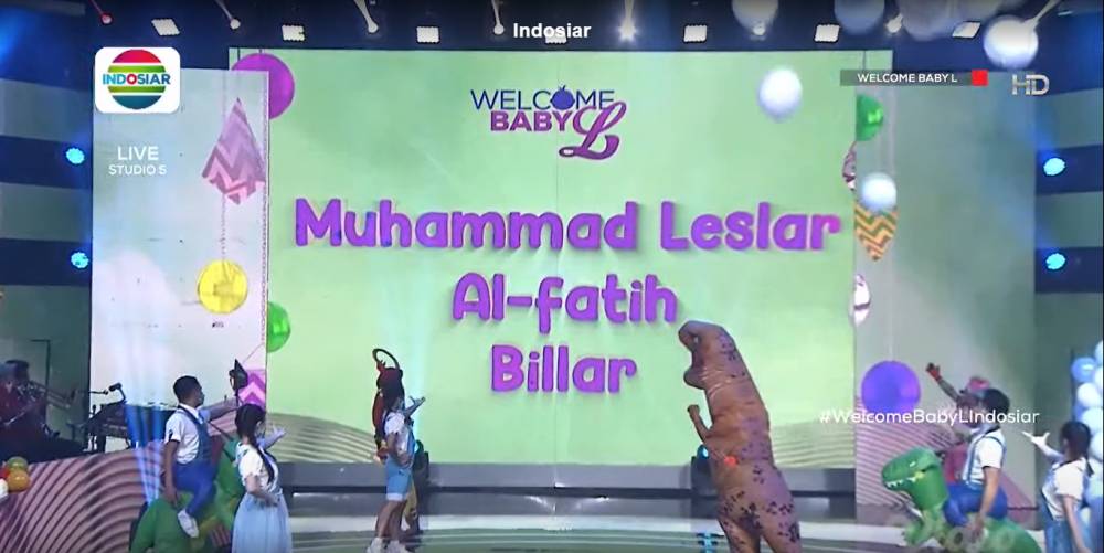 momen Lesti-Billar umumkan wajah Baby L (dok. Indosiar)