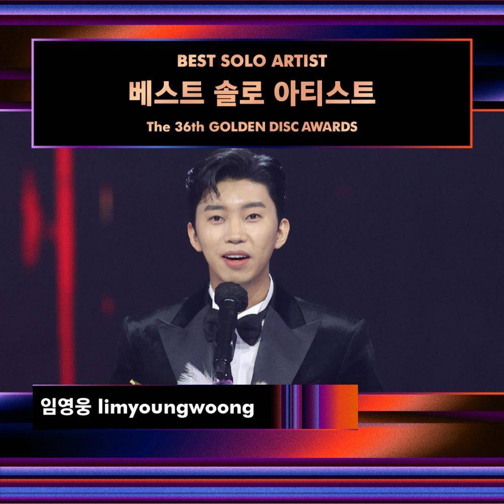 Lim Young Woong di Acara Golden Disc Awards 2022 (twitter.com/GoldenDisc_en)