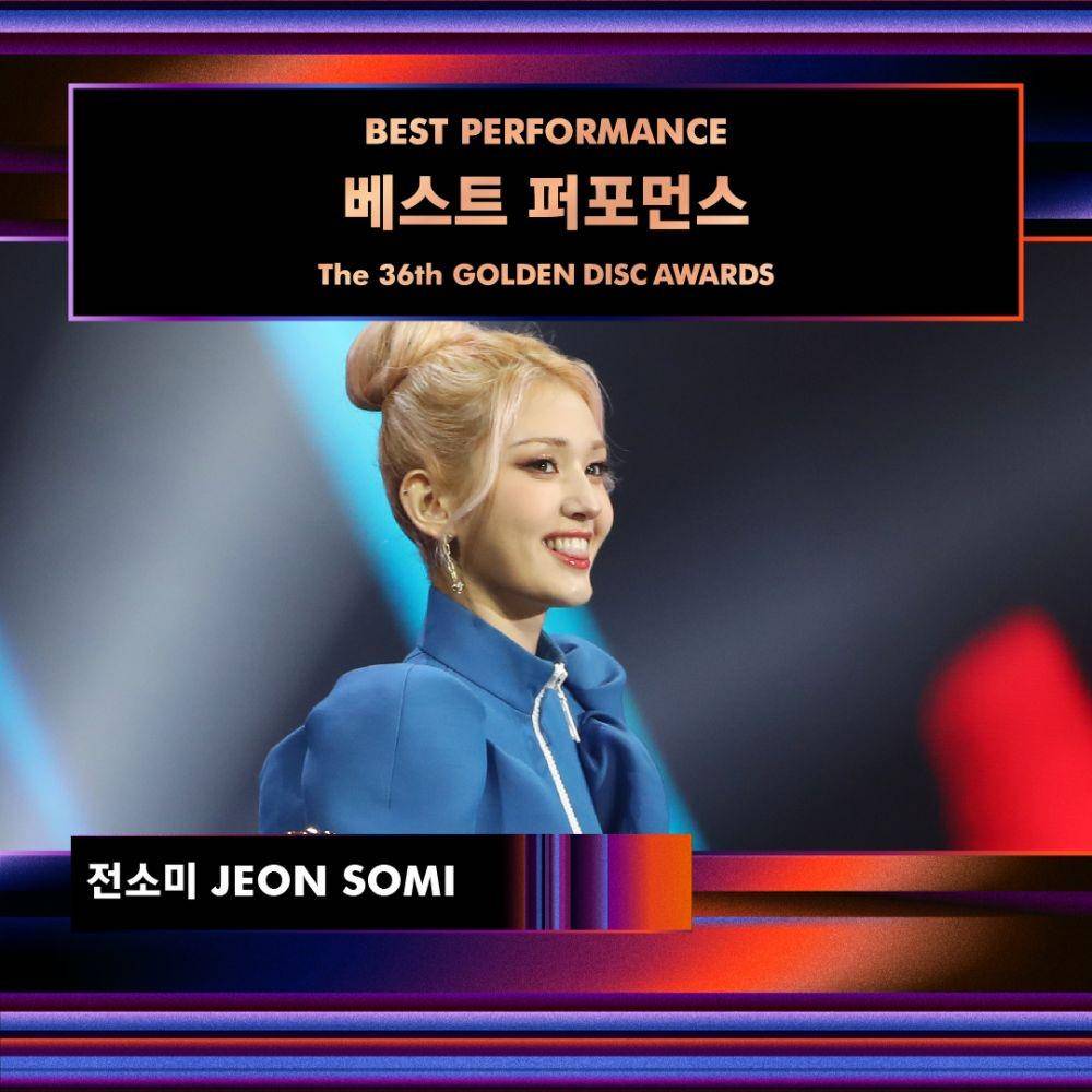 SOMI di Golden Disc Awards 2022 (twitter.com/GoldenDisc_en)
