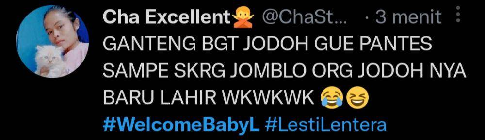 Respons warganet pertama melihat Baby L anak Leslar (twitter.com/ChaStoryJujur)