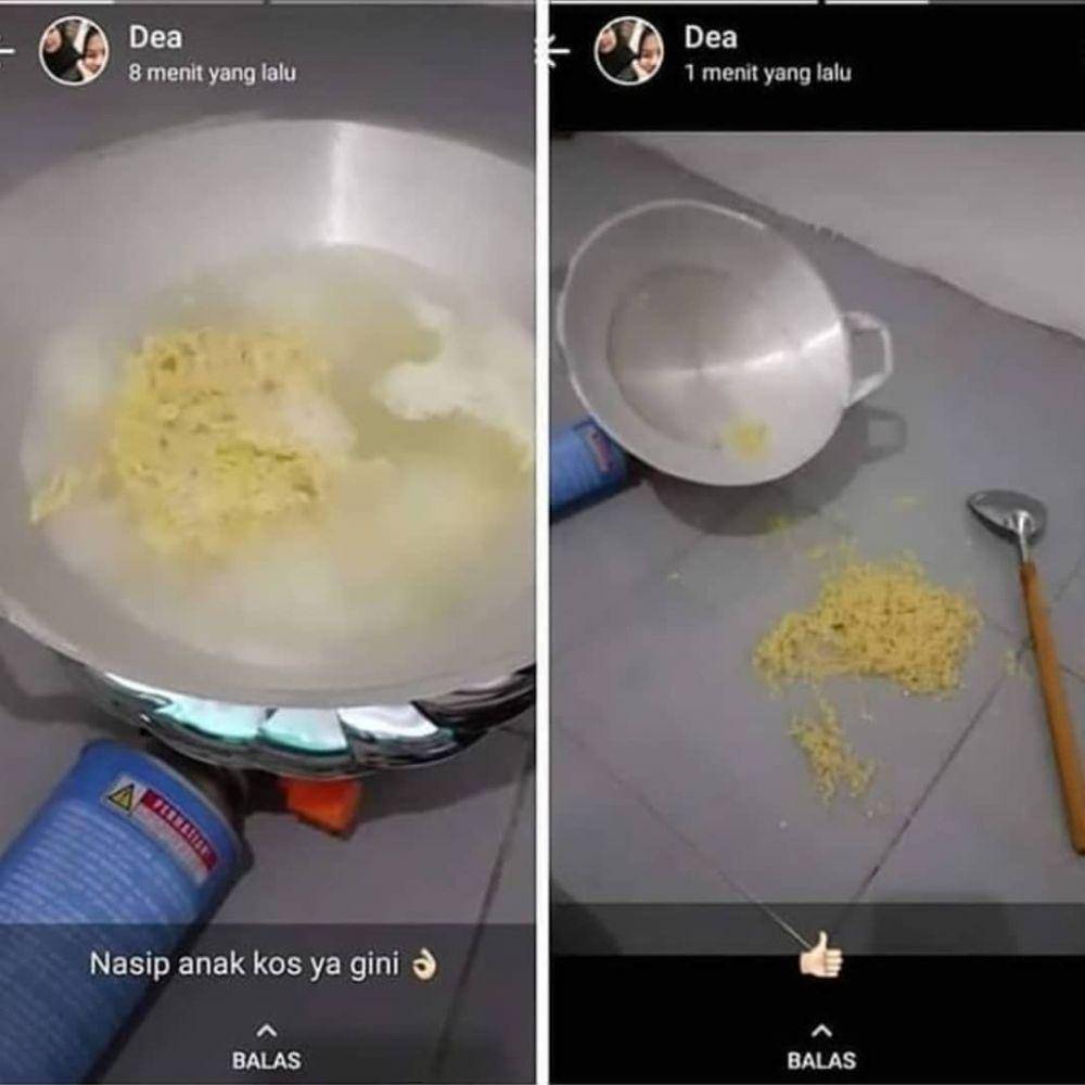 Makanan tumpah (instagram.com/memengakak123)