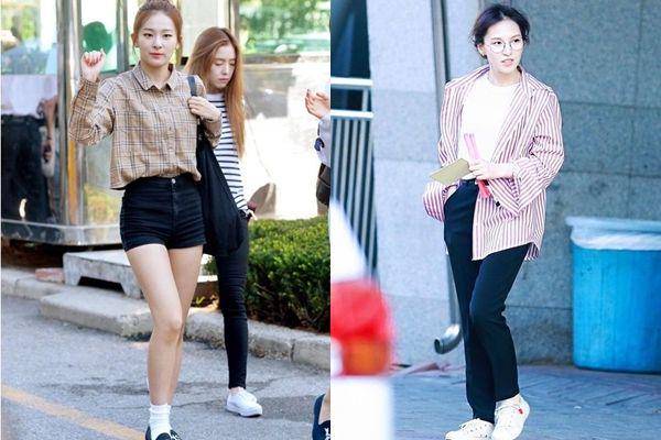 kemeja ala member Red Velvet (instagram.com/redvelvetoutfits)