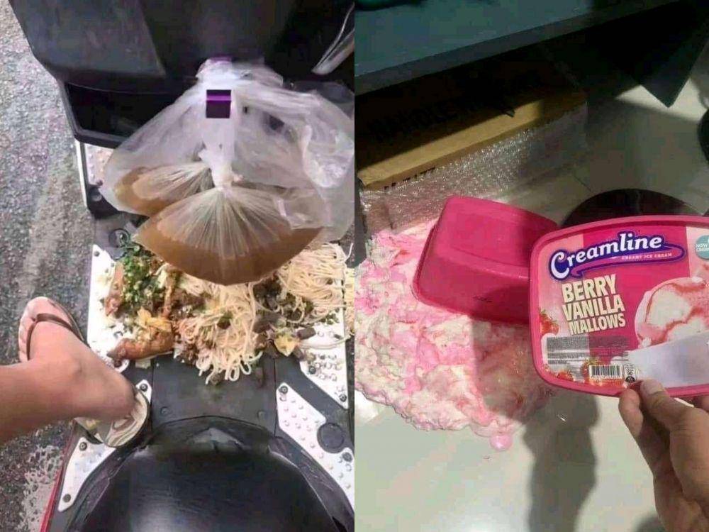 Makanan tumpah (facebook.com/Kris | facebook.com/Elwin)