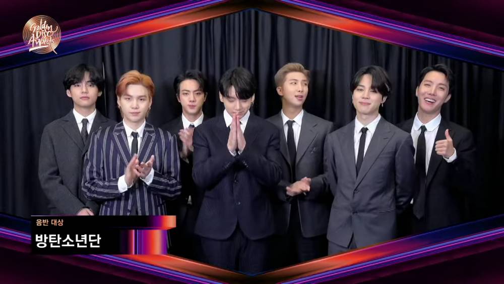 BTS di Golden Disc Awards 2022 (youtube.com/GoldenDiscAwards)