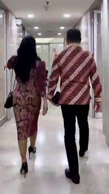 Raul Lemos temani Krisdayanti ke DPR RI (Instagram.com/krisdayantilemos)
