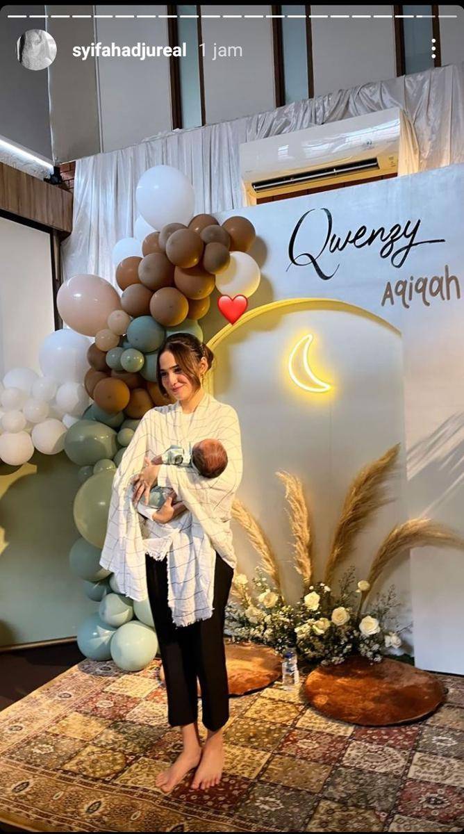 potret aqiqah baby Qwenzy (instagram.com/syifahadjureal)