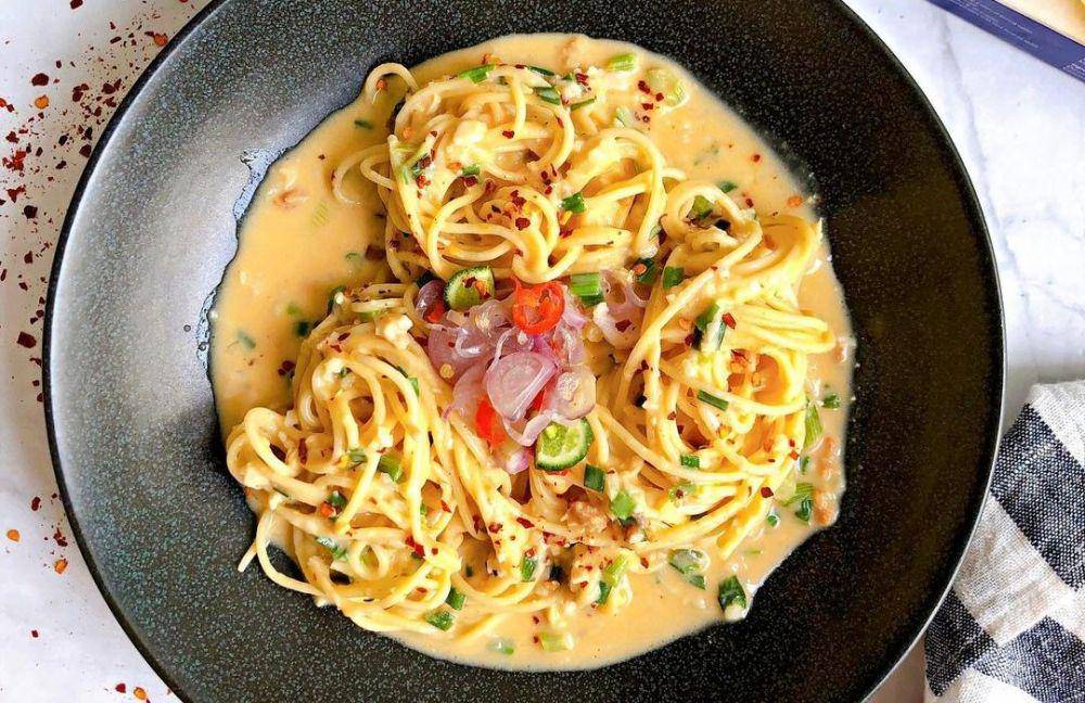 Spaghetti salted egg (instagram.com/ketutarsini)