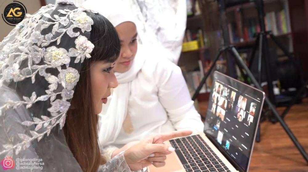 momen 4 bulan kehamilan Adiezty (youtube/Adiez Gilang)
